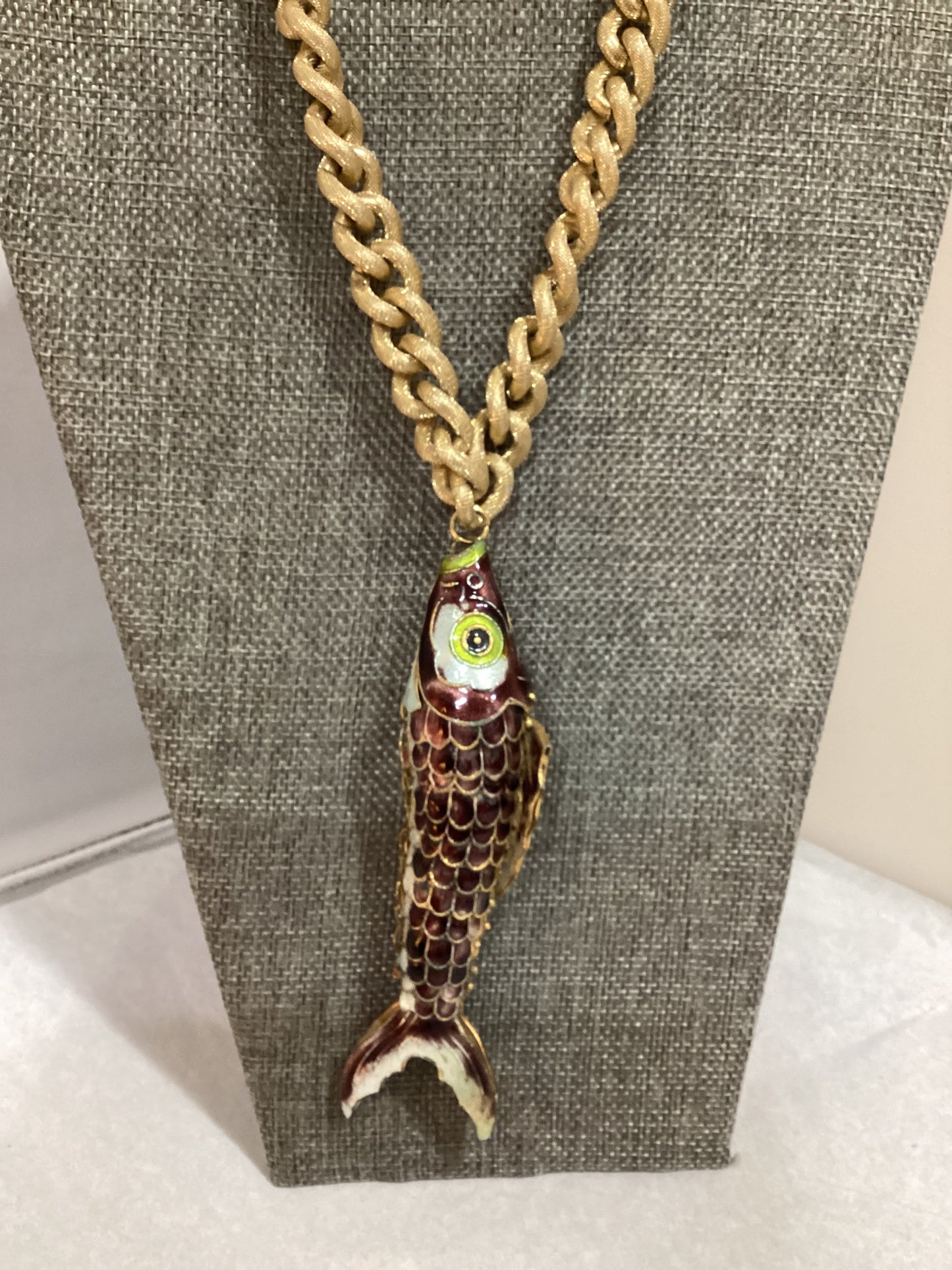 MADE- Cloisonné Fish Necklace