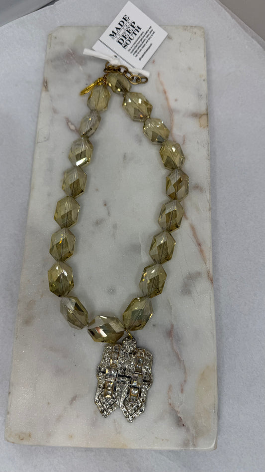Made buckle necklace