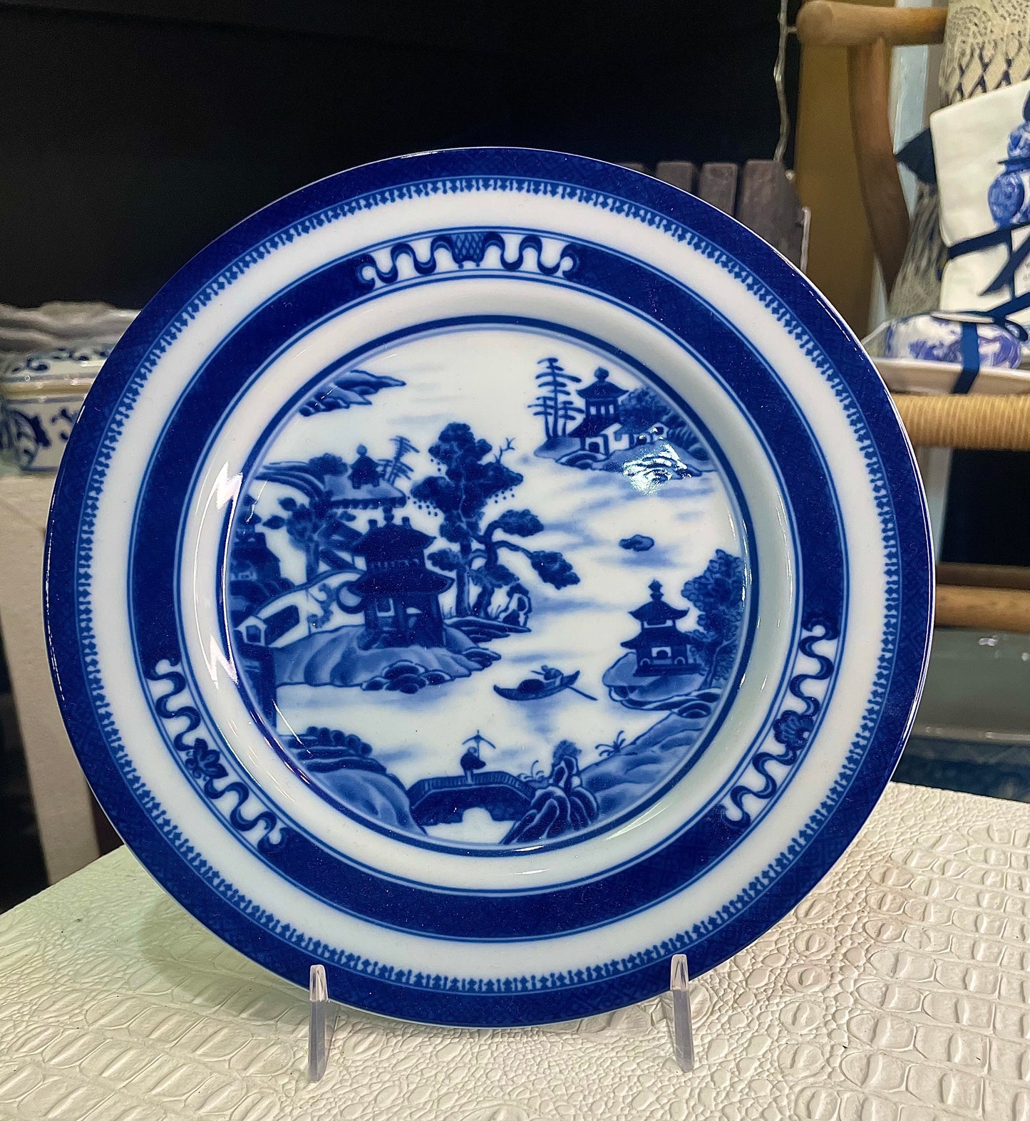 Blue & White Plate