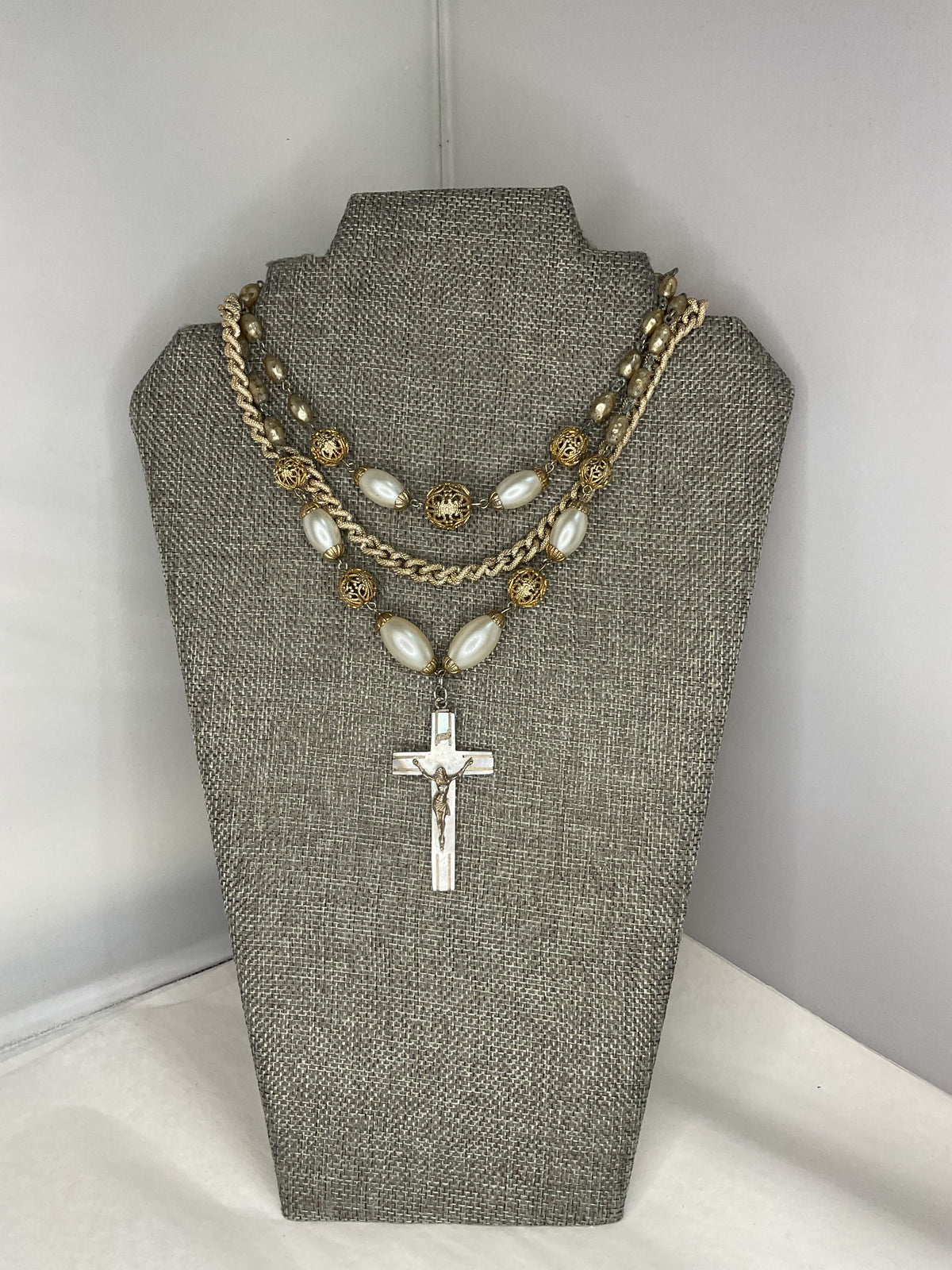 Made cross necklace
