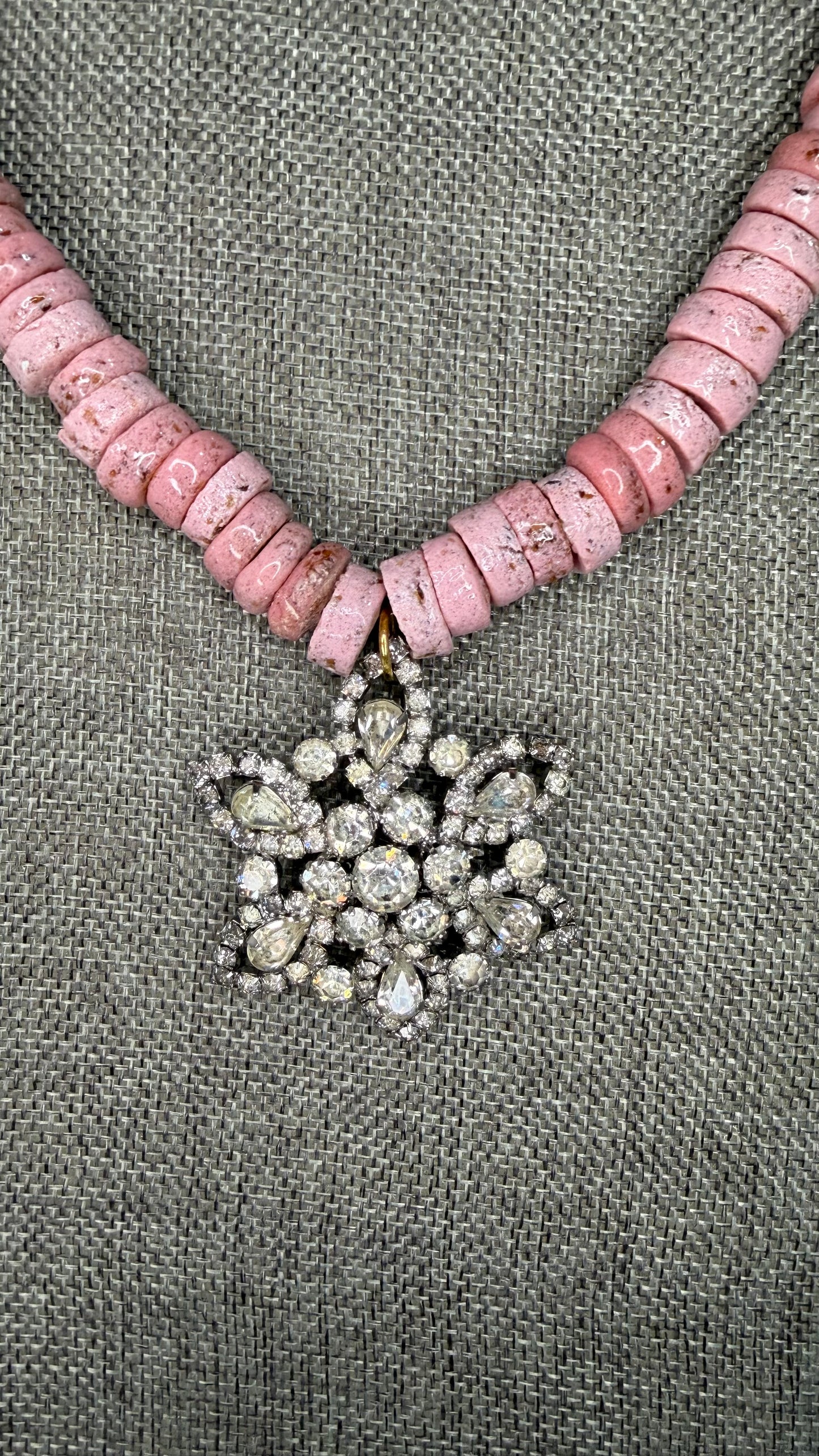 Made- 1950s Weiss brooch necklace