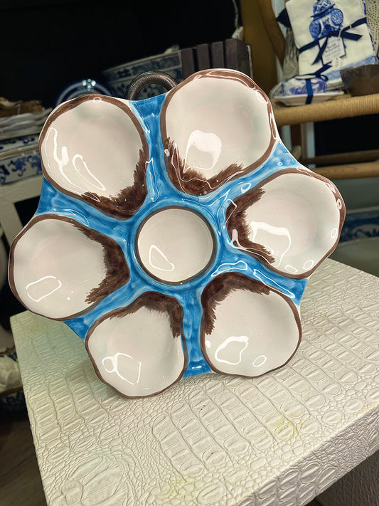 Oyster Plate Turquoise