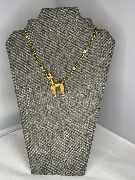 Made poodle necklace