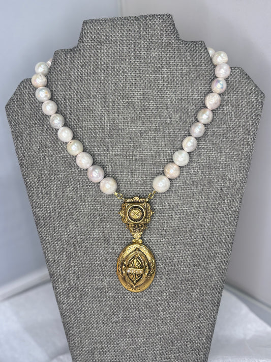 MADE- Locket & Baroque Pearls