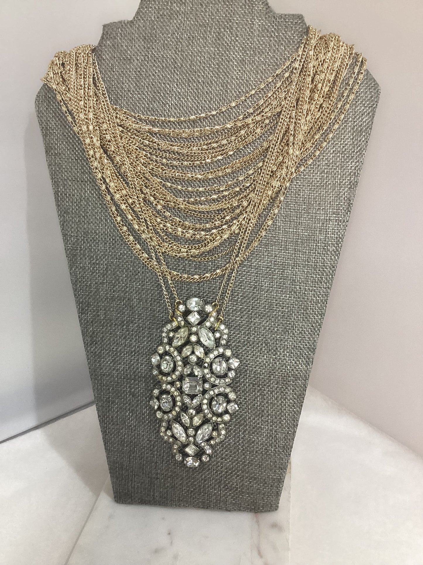 Made layered necklace