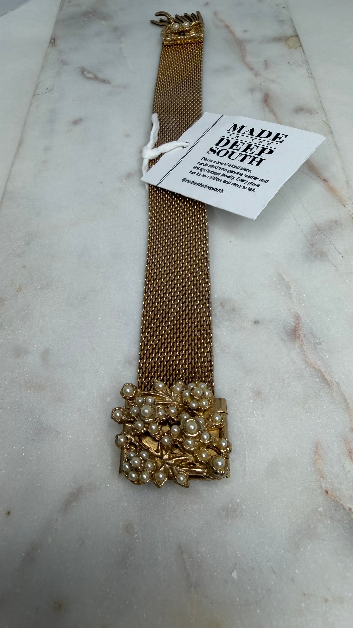 Made- vintage mesh bracelet