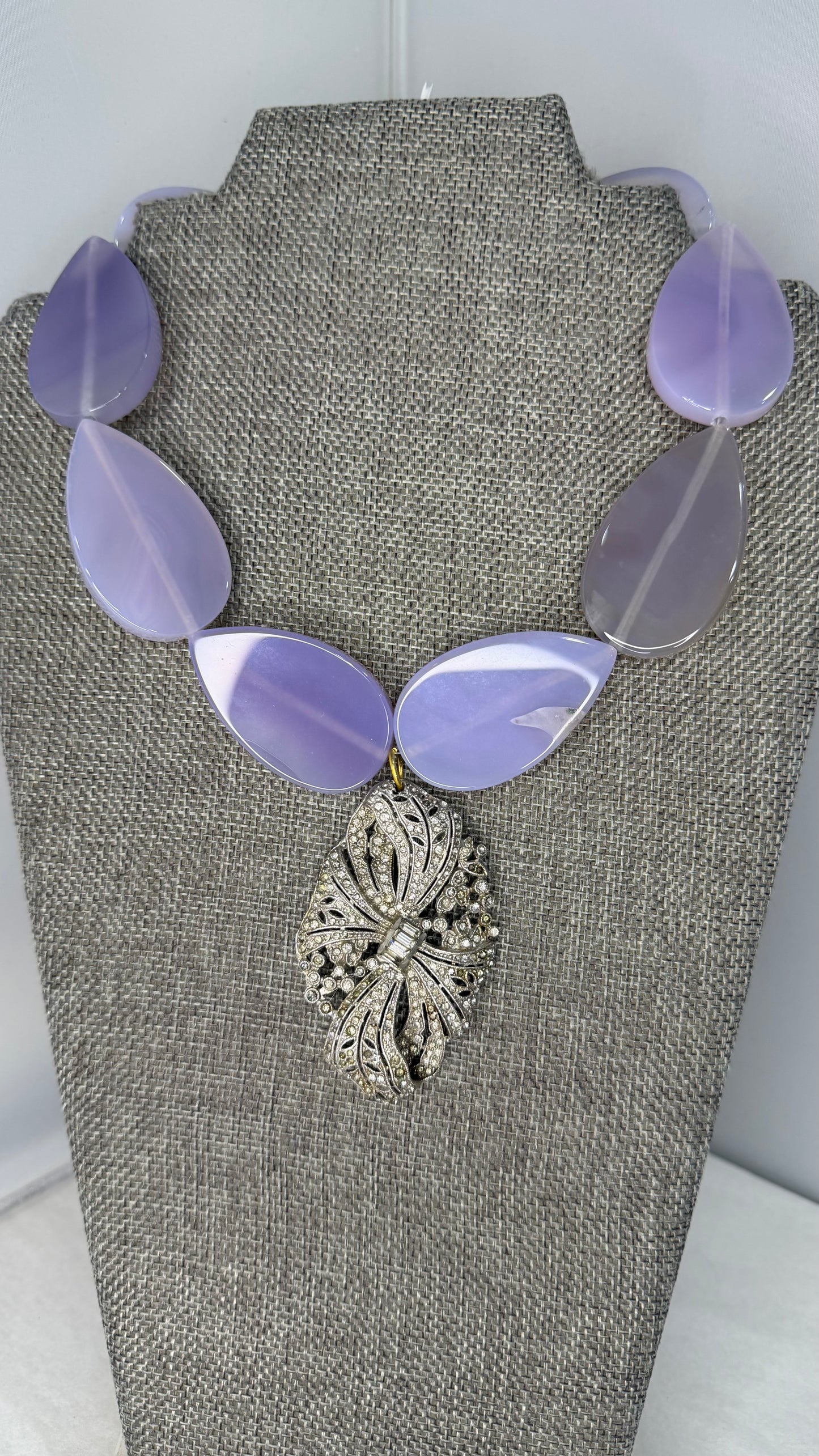 Made- Purple Jade necklace
