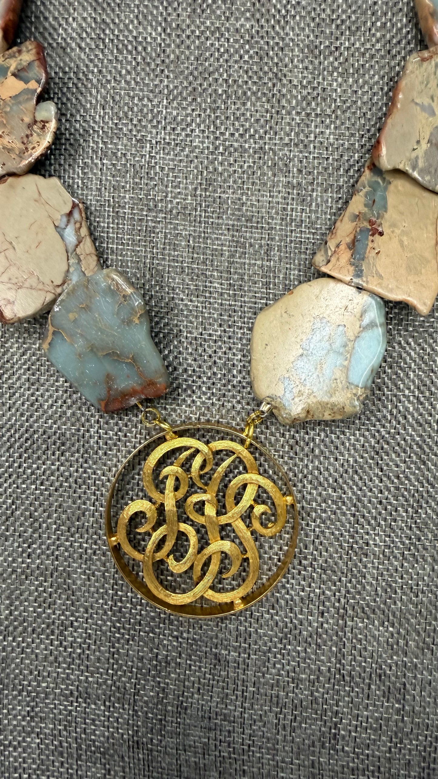 Made jasper necklace