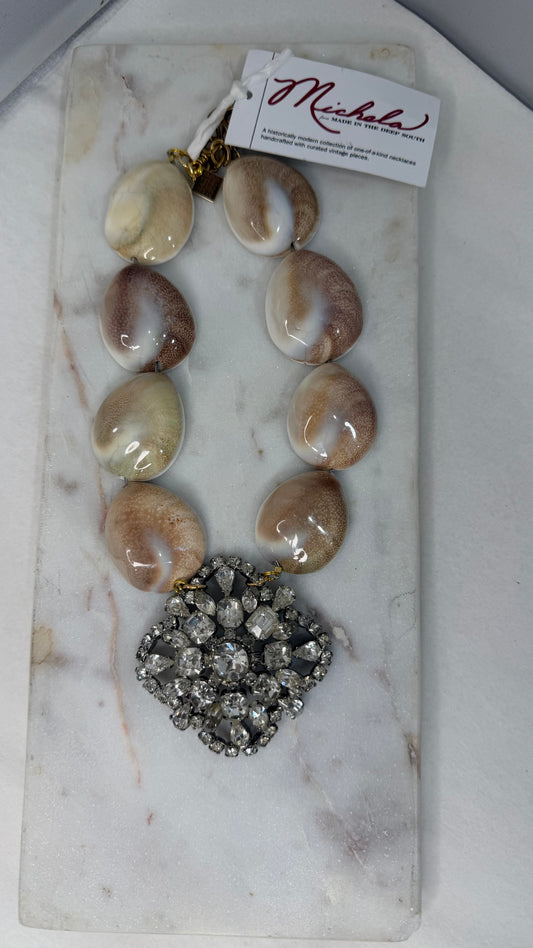 Made- Cowrie shell necklace