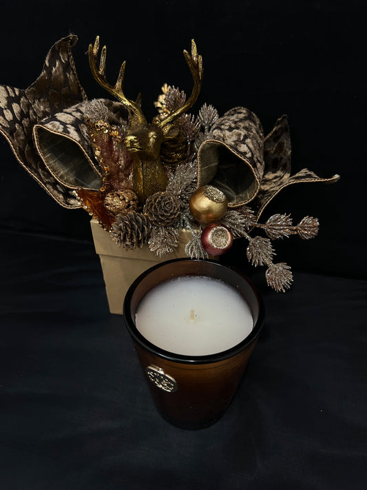 Nobel Fir Lux Candle & Reindeer Gift Box