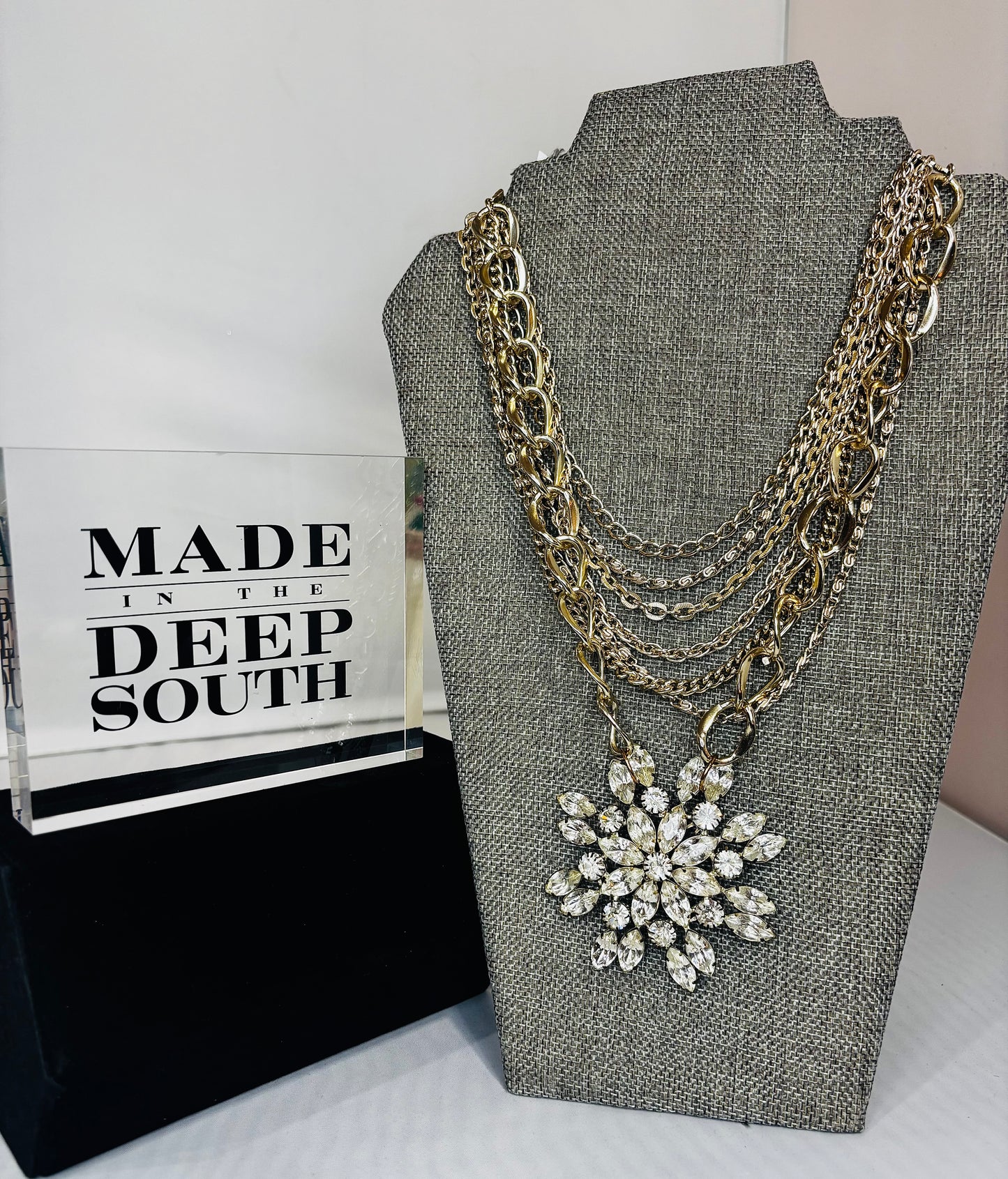 MADE - Star Brooch with Chain Necklace