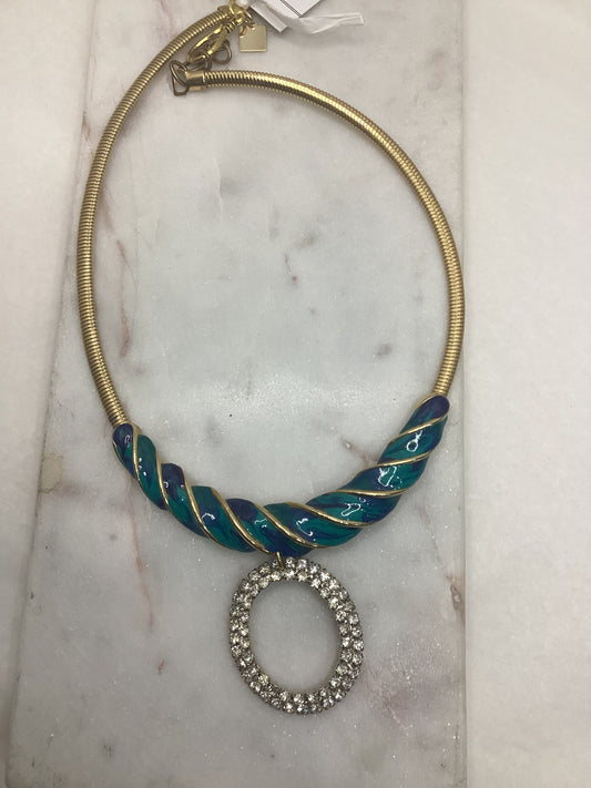Made enamel collar necklace
