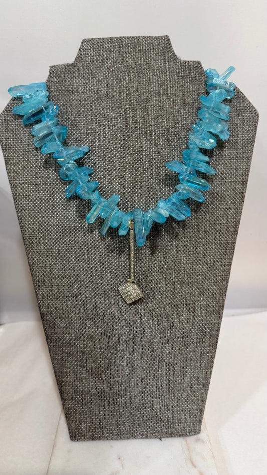 Made- blue Quartz necklace