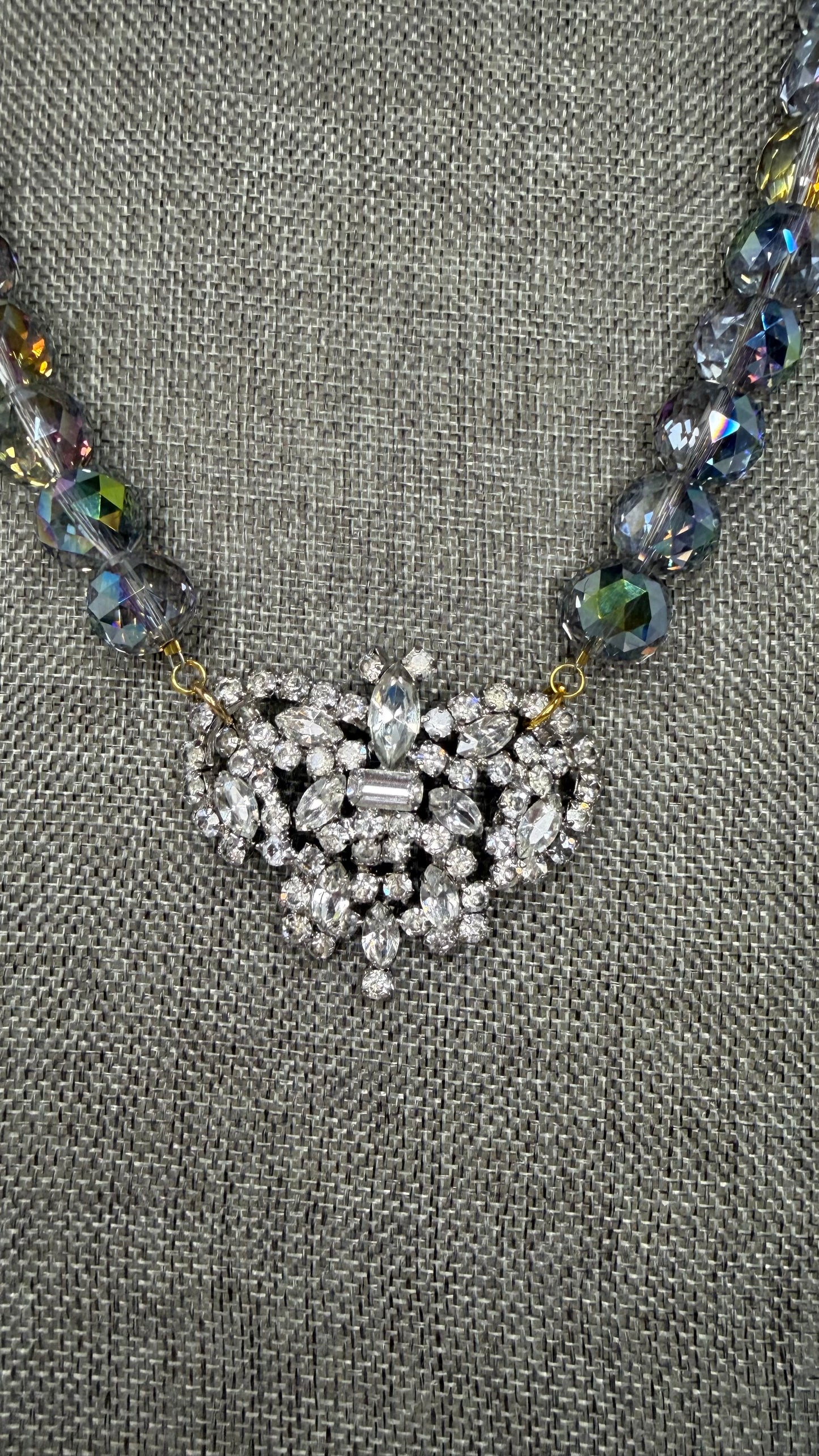 Made-1950s butterfly necklace