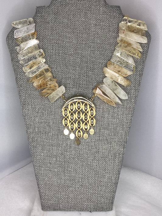 Made- Citrine necklace