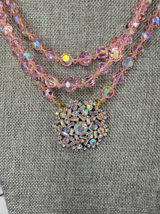 MADE pink bead necklace