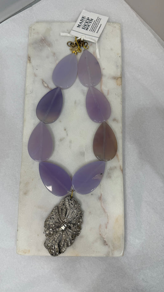 Made purple Jade necklace