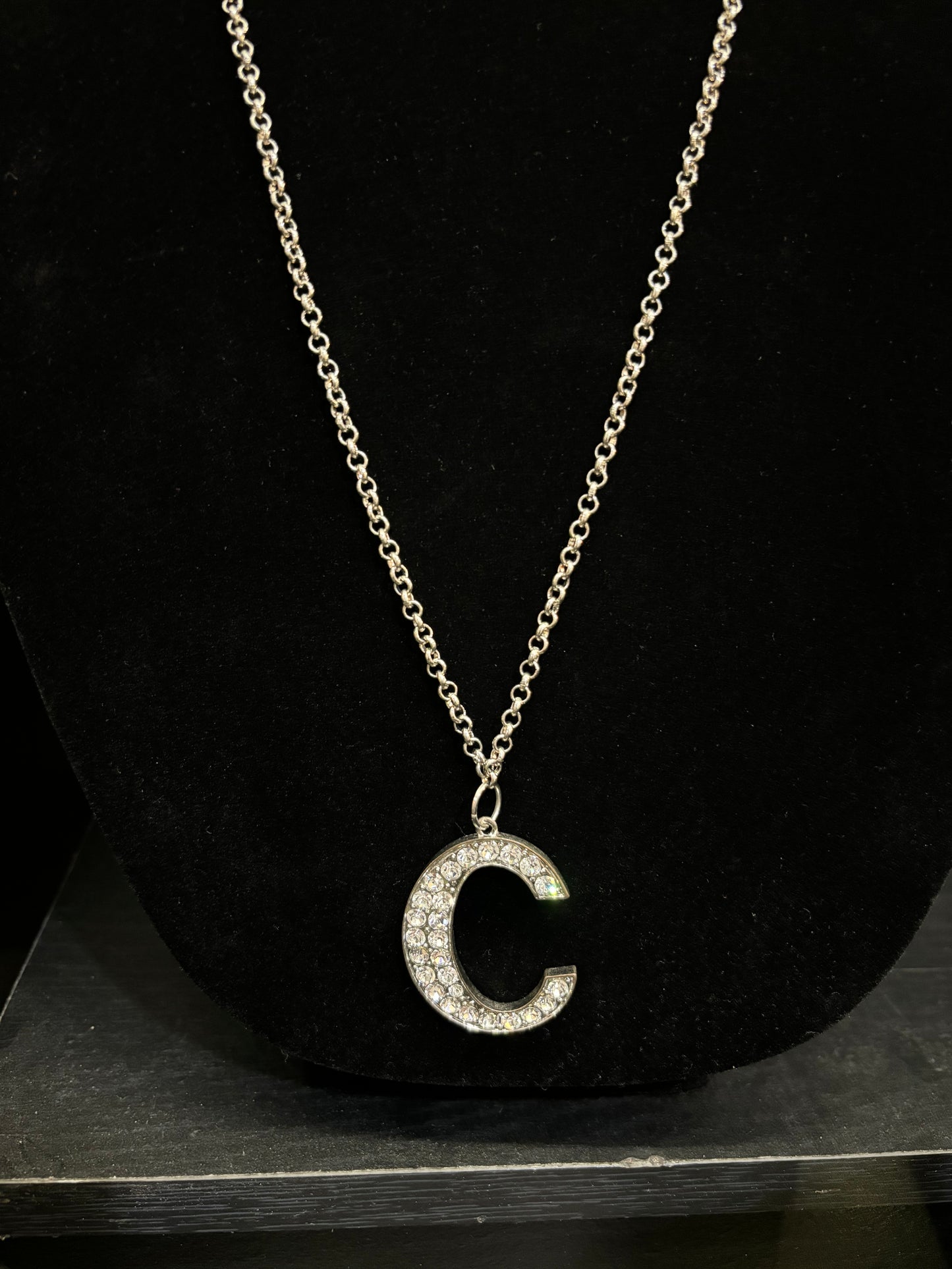 Crystal Letter Necklace