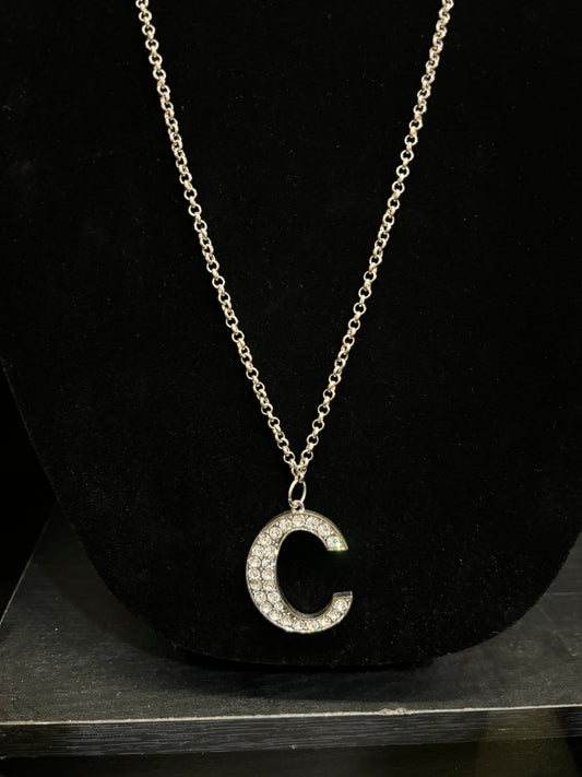 Crystal Letter Necklace