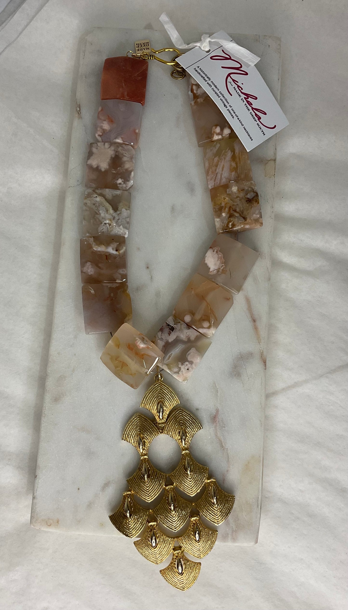 Made 1960s Agate necklace