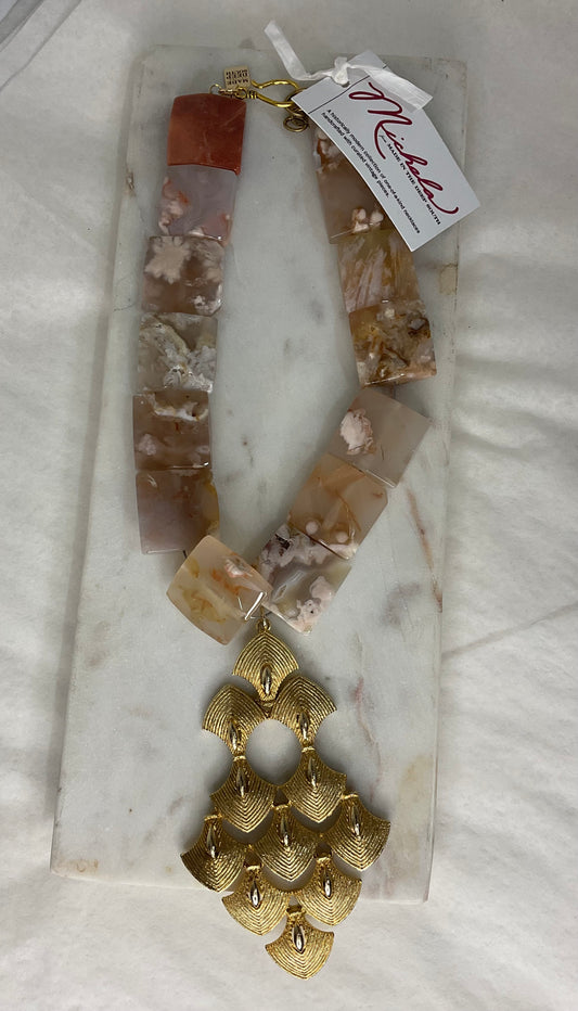 Made 1960s Agate necklace