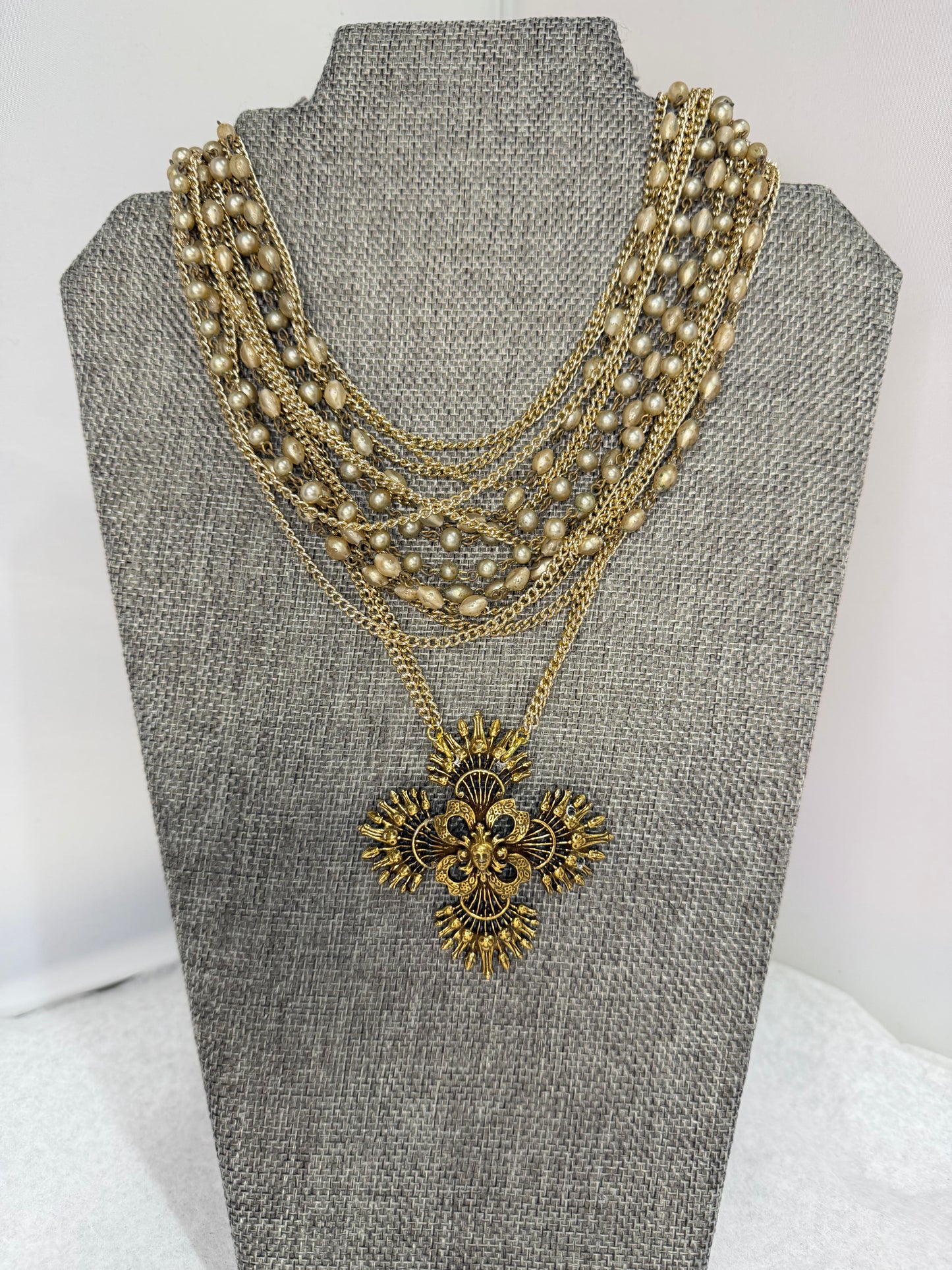 Made cross necklace