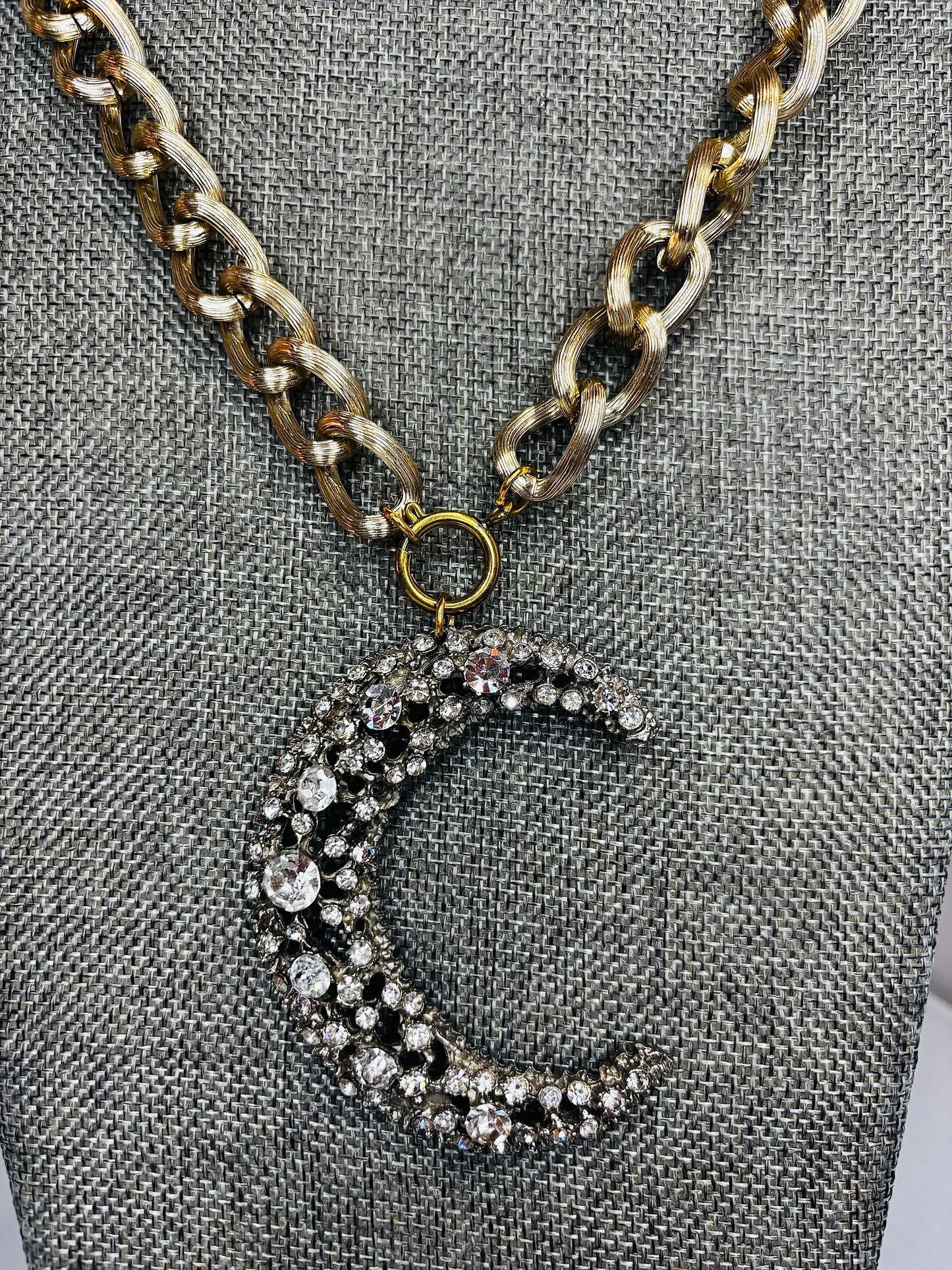 MADE - Crystal Cresent Moon Necklace