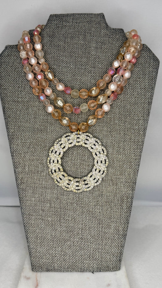 Made- Sash buckle necklace