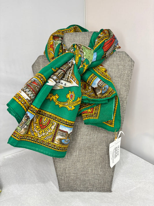 MADE- Vintage Rome Italy Scarf