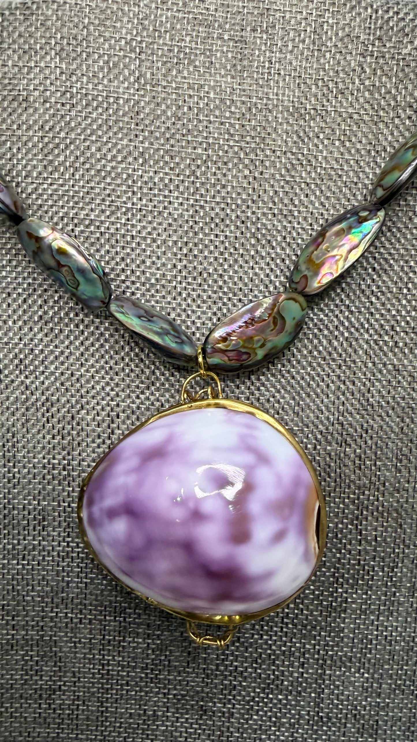 Made- Shell purse necklace