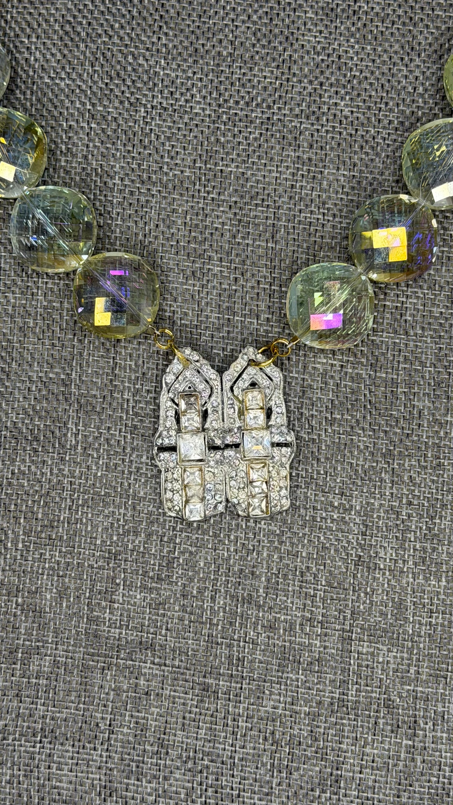 Made- Buckle Crystal necklace
