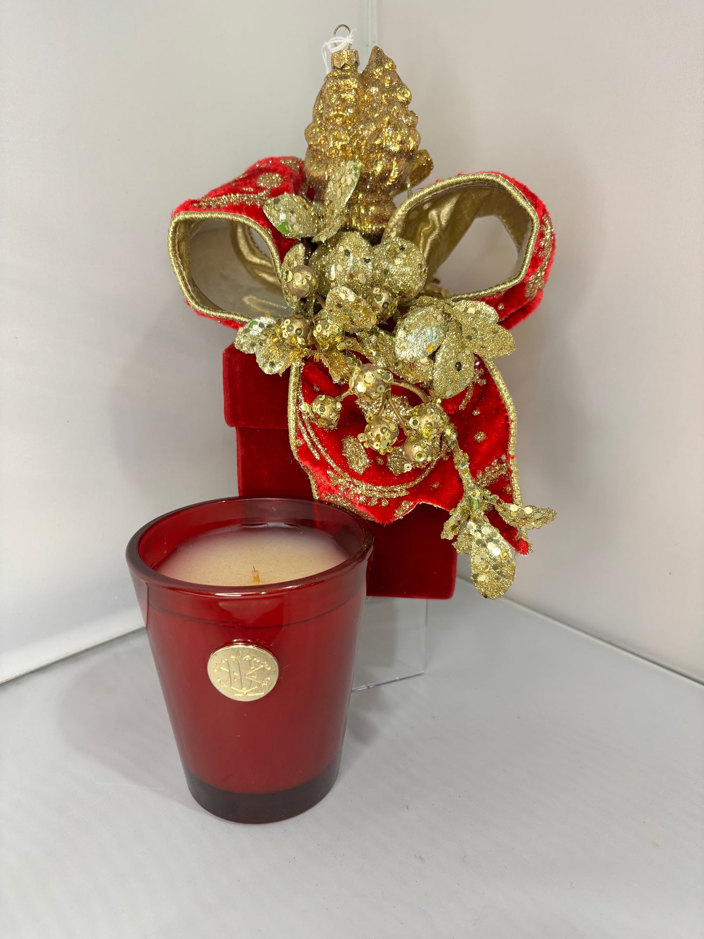Santa Box Candle
