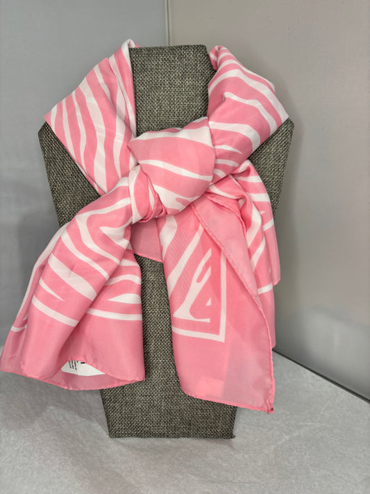 MADE- Pink Zebra Print Scarf