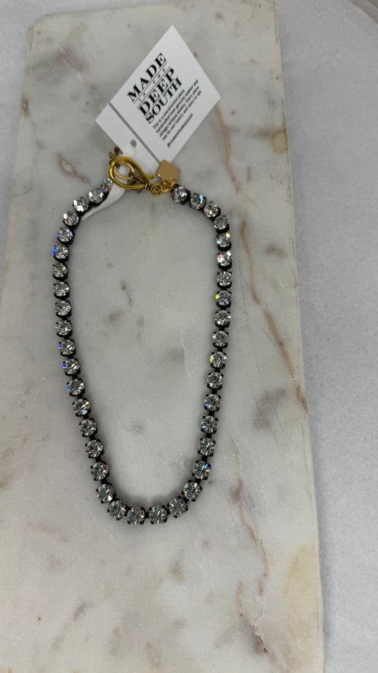 Made rhinestone necklace