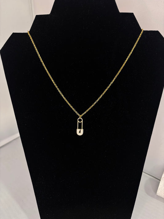 Safety Pin Necklace