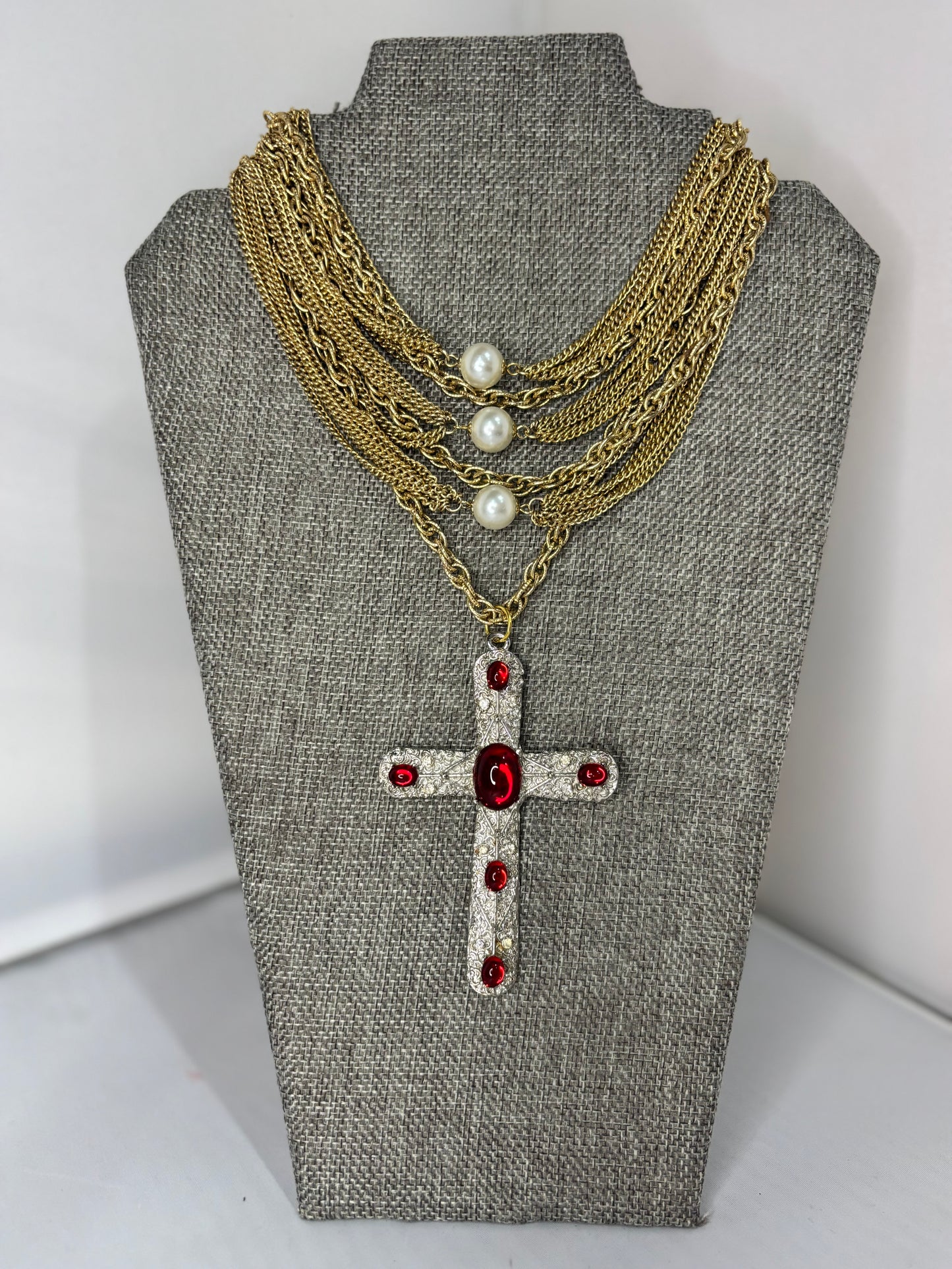 MADE- Layered Cross Necklace