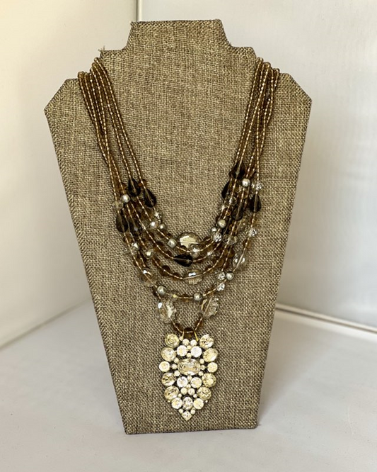 MADE- Beaded Multi Strand Necklace