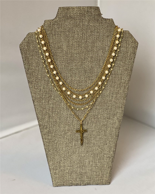 MADE- 1800's French Cross Necklace