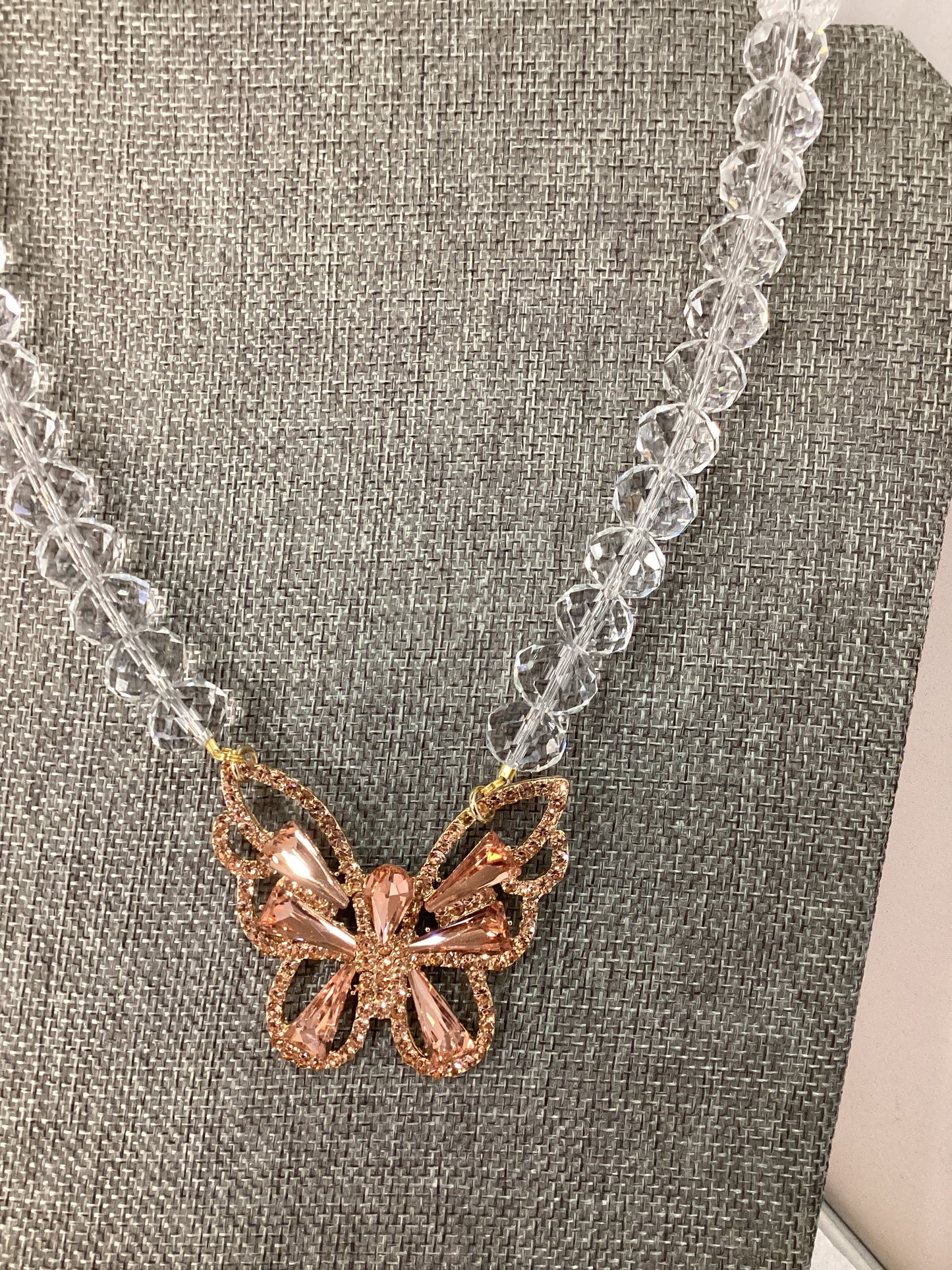 MADE- Crystal Butterfly Necklace