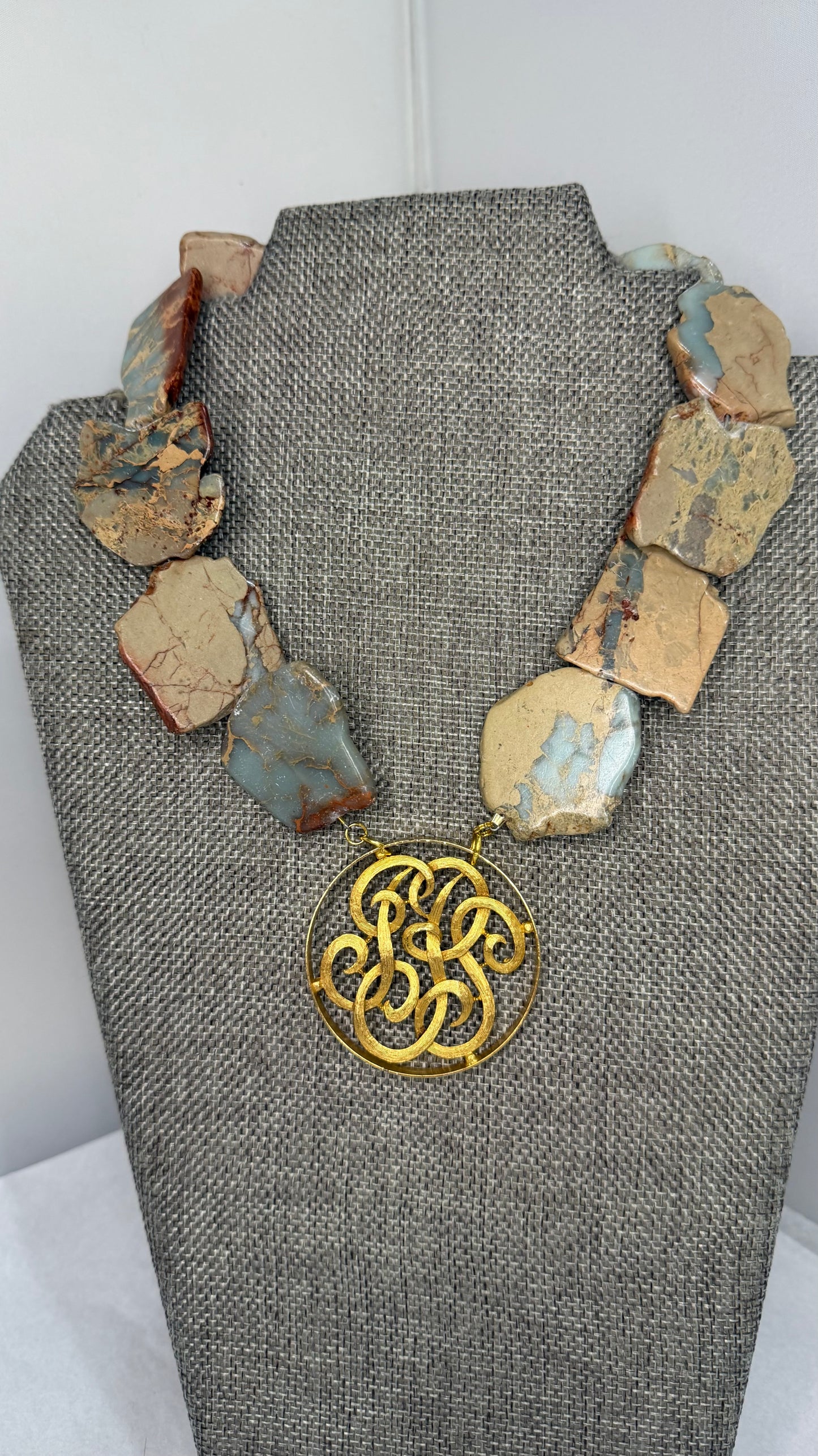 Made jasper necklace