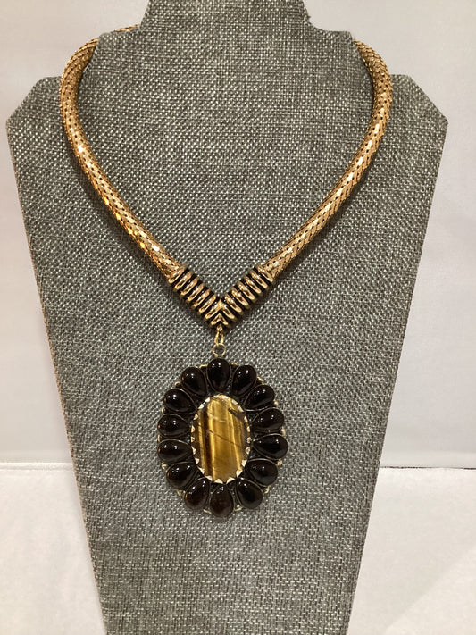 MADE- Tiger Eye/ Smokey Quartz Necklace