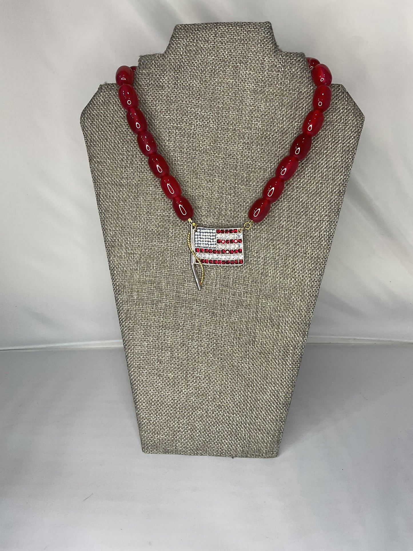 Made flag necklace