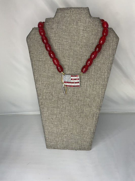 Made flag necklace