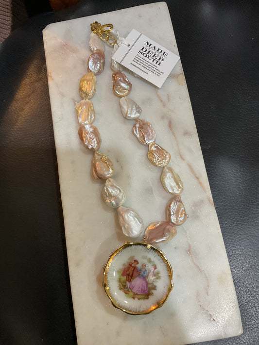 Made Limoges necklace
