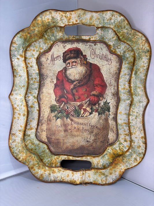 Vintage Santa Tray