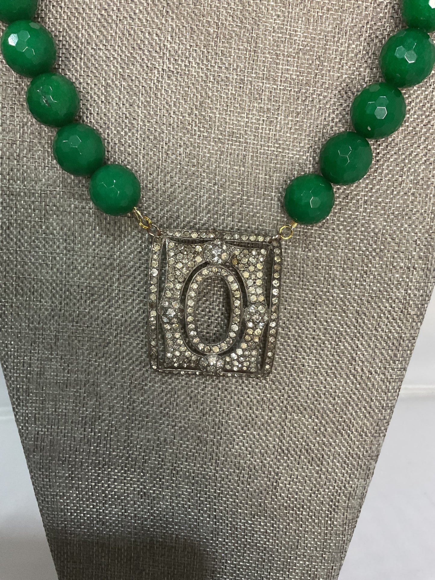 Made 1800s buckle necklace
