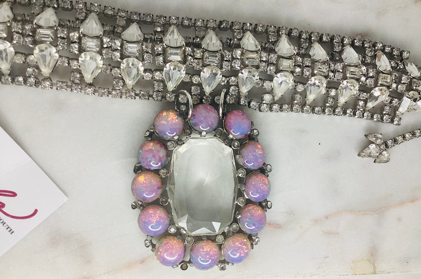 Made- Quartz & Opalite necklace