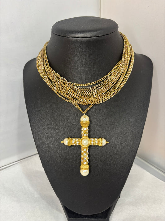 MADE- Layered Cross Necklace