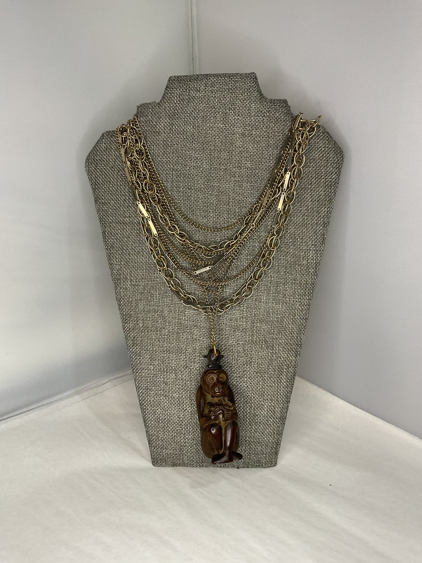 Made monkey necklace