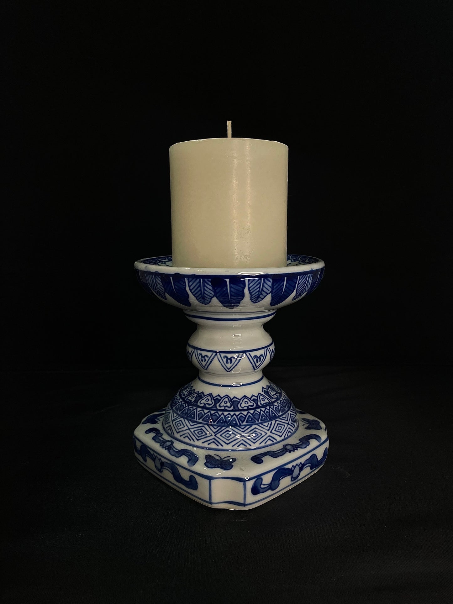 Blue & White Candle Stick